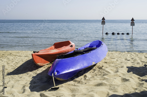 Lifeboat on the beach