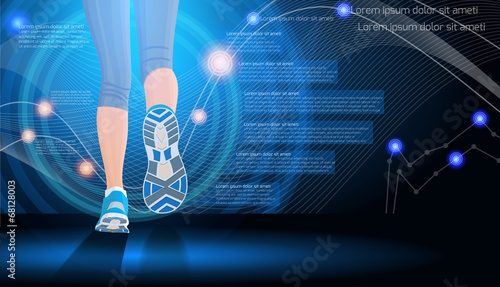 Technology sport background