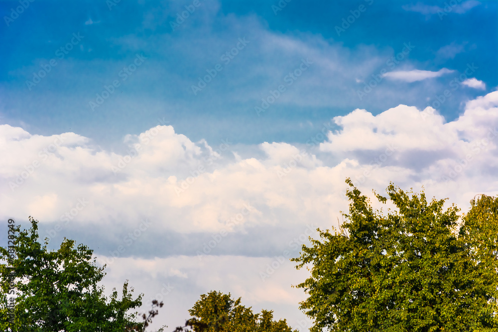 Beautiful clouds on the blue sky background Beautiful clouds on the blue sky background