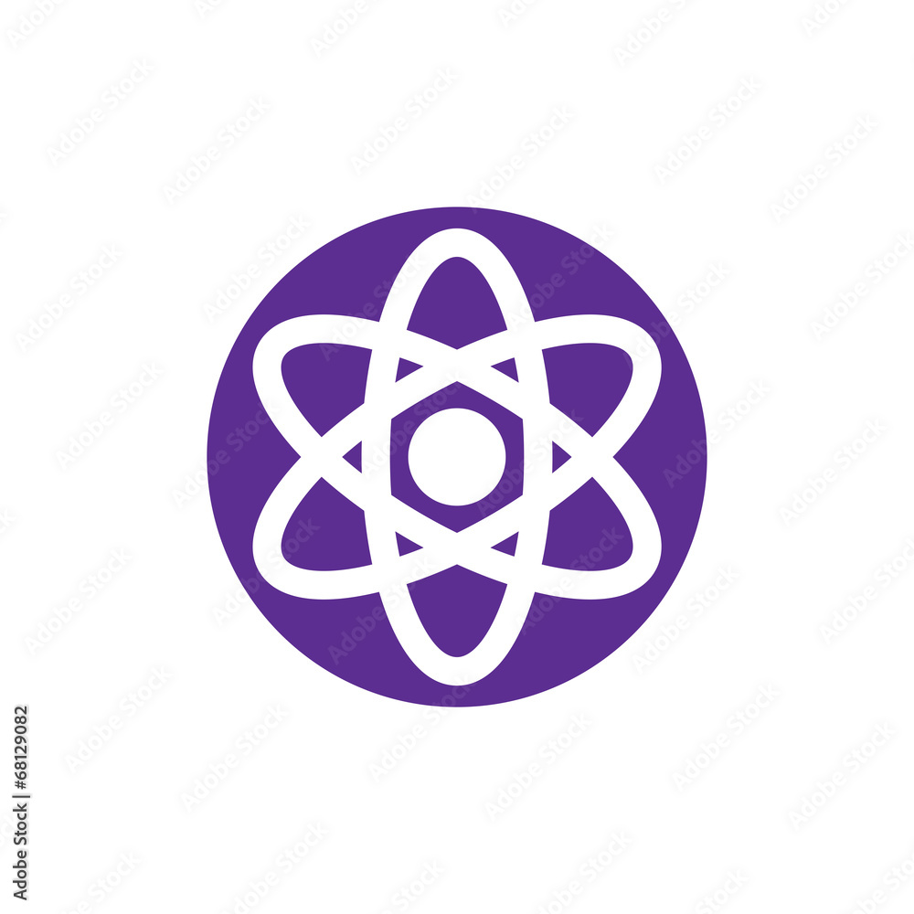 Atom symbol, abstract icon, vector symbol Atom symbol, abstract icon, vector symbol