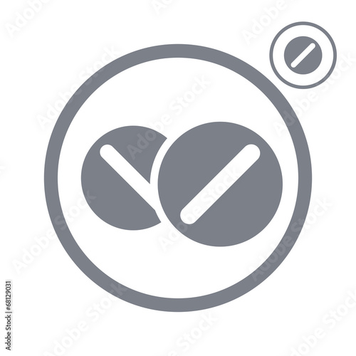 Medical pills icon.