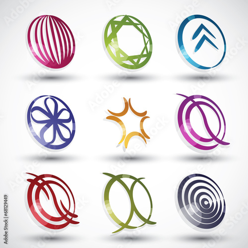 Abstract modern style icons 2.
