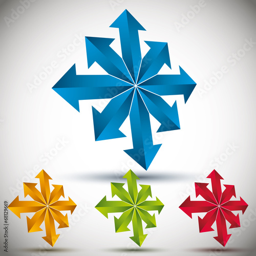 Arrows 3d icon.