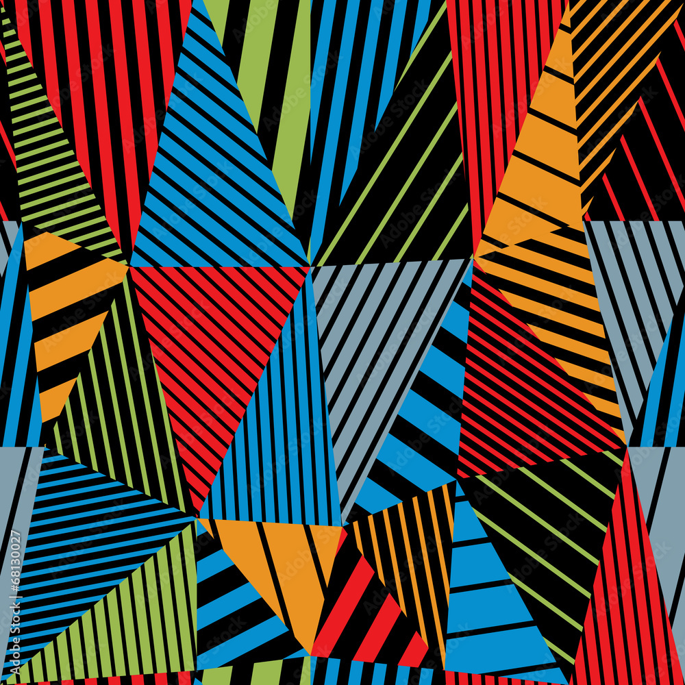 Geometric lined seamless pattern. Geometric lined seamless pattern.