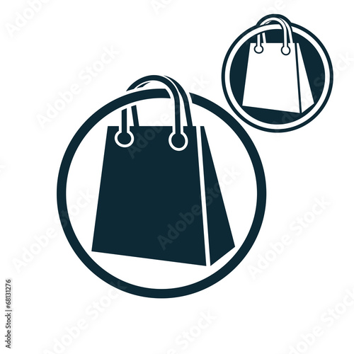 Shopping bag vector simple ...