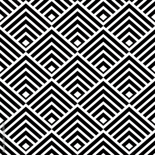 Seamless black and white pattern, vector stripes 