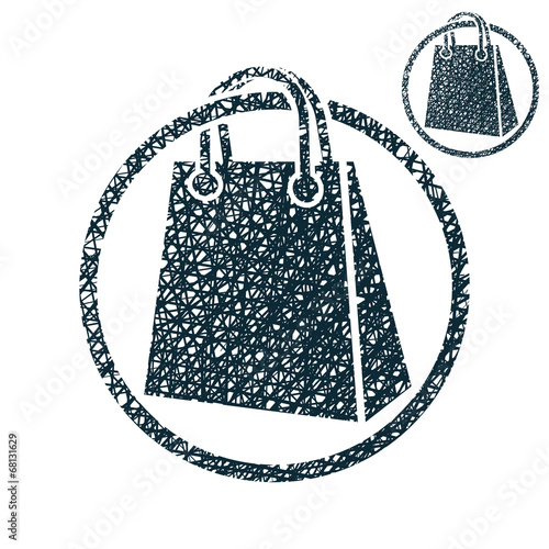Shopping bag vector simple ...