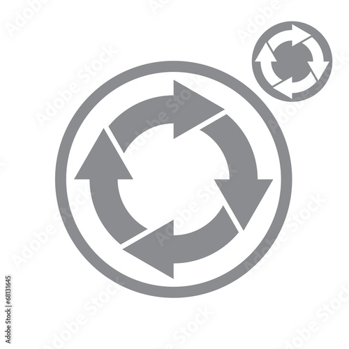 Reload refresh arrows loop vector icon isolated