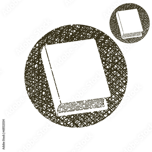 Book vector simple single color icon isolated 