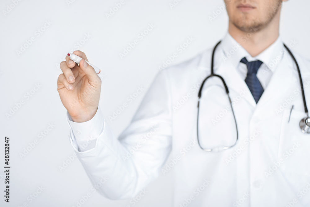 doctor writing something in the air doctor writing something in the air