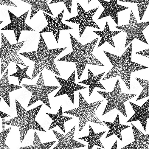 Stars seamless pattern, vec...