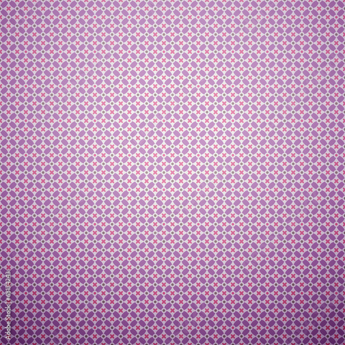 Beautiful vector pattern (tiling). Pink, purple and white colors