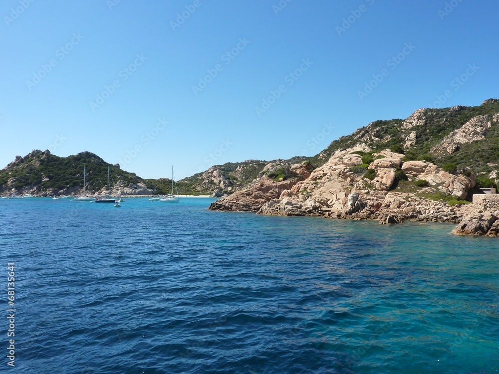 Rocks and sea in La Maddalena archipelago, Spargi, Sardinia