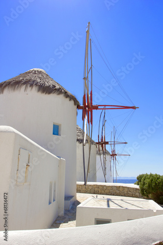 traditional windmills in Greece