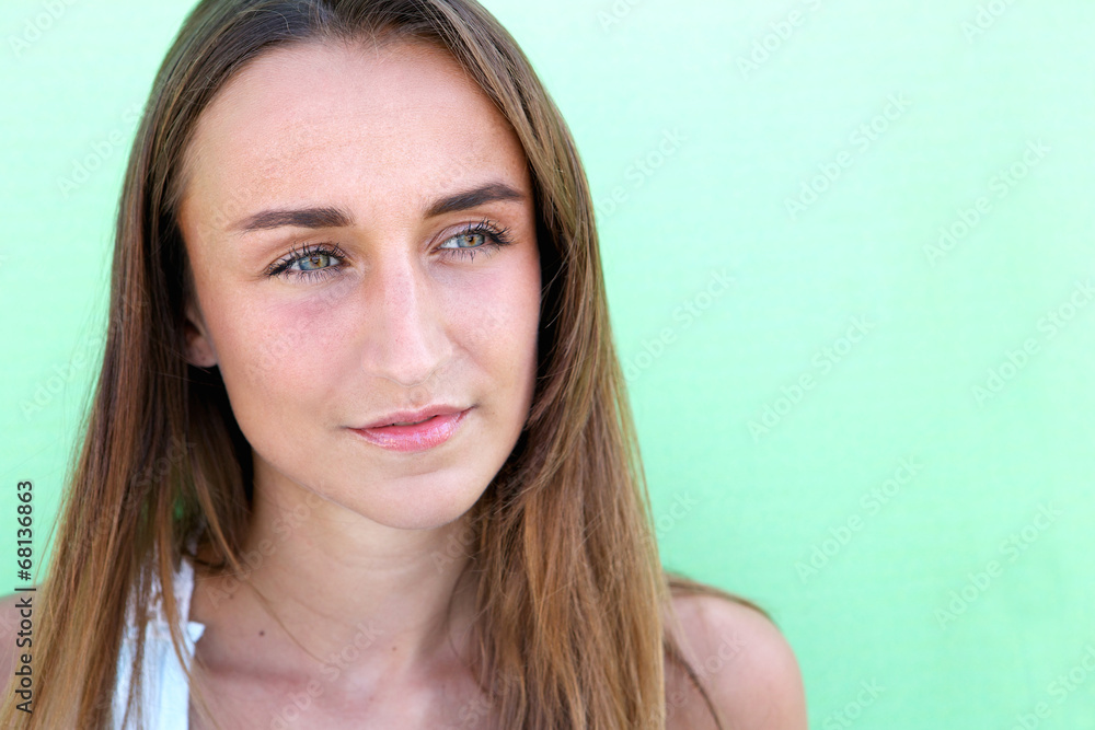 Close up portrait of a beautiful young woman Close up portrait of a beautiful young woman
