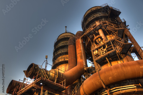 Industry for manufacturing of pig-iron, Ostrava, Czech Republic