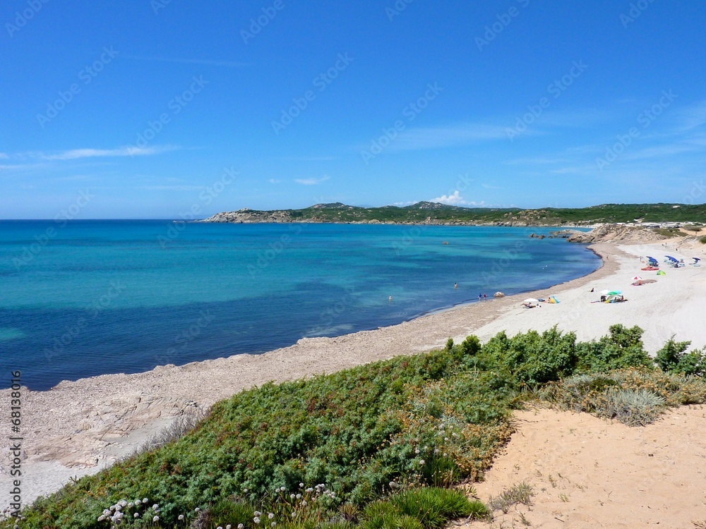 Spiaggia di Rena Majore in Costa Smeralda, Sardegna, Italia