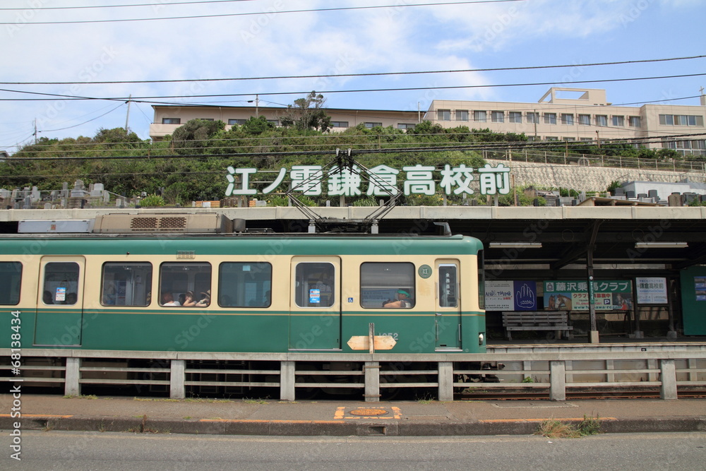 鎌倉高校前駅と江ノ電