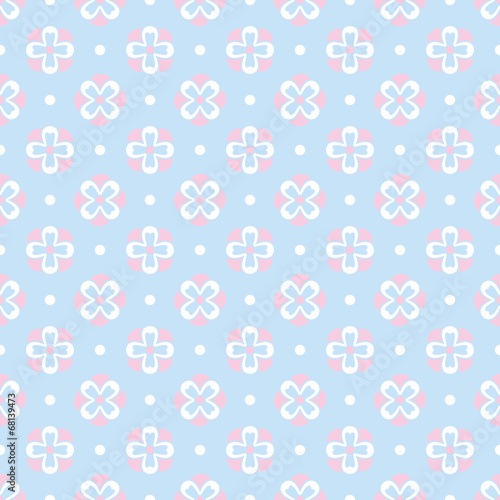 Baby pastel different vector seamless pattern (tiling) © Hanna