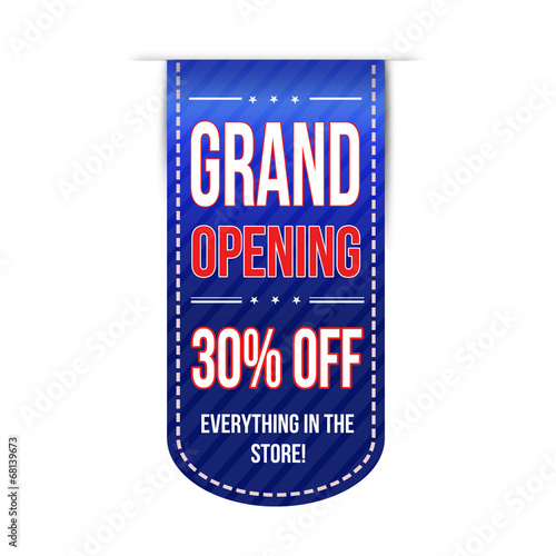 Grand opening banner design