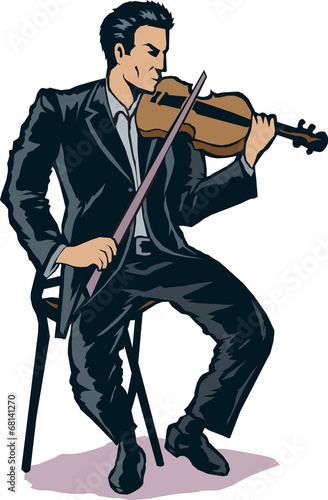 Stylized Violinist