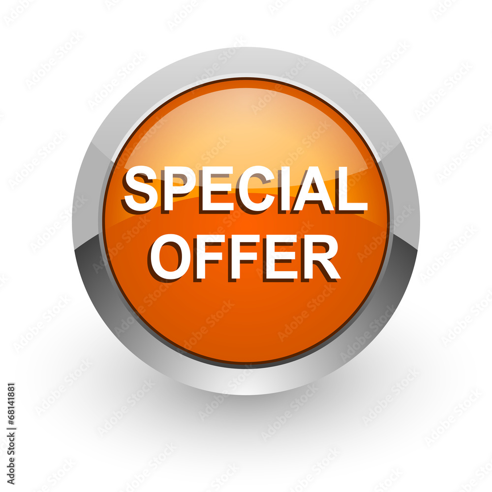 special offer orange glossy web icon special offer orange glossy web icon