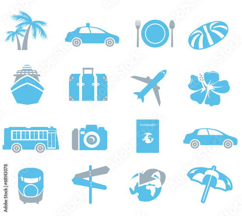 tourism icons Vector