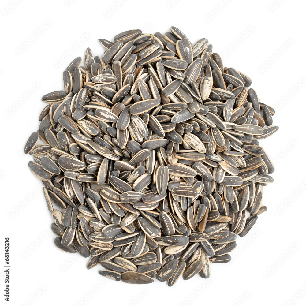 Heap of sunflower seeds
