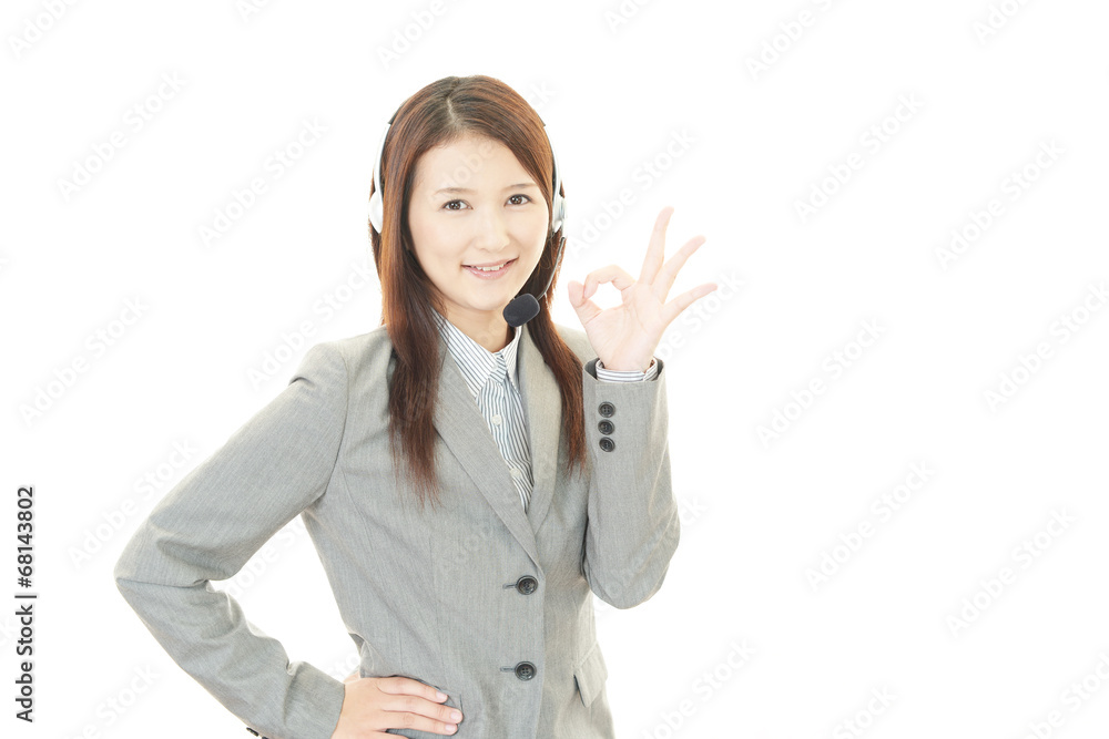 笑顔のオペレーター