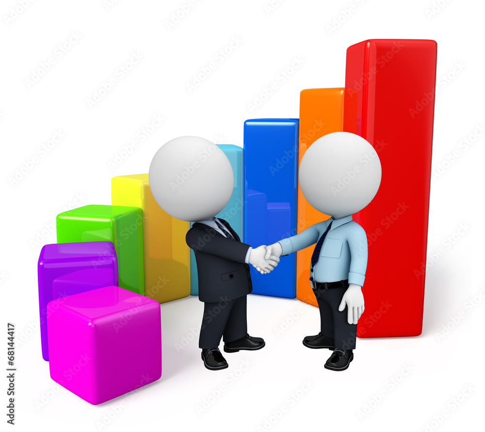 Business team with business graph Business team with business graph