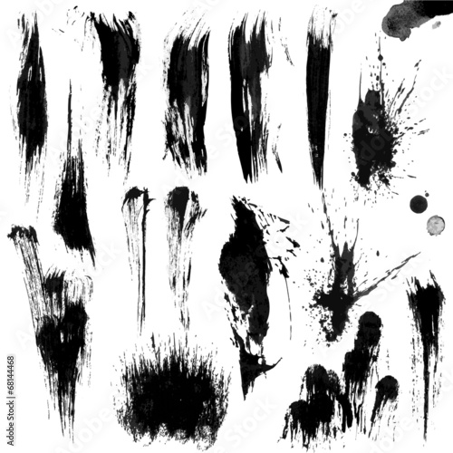 Brushes Stroke Greyscale volume set 02