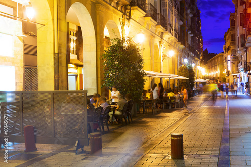 Portales street in evening. Logrono © JackF