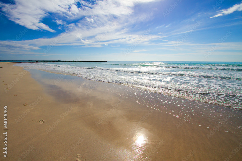 Obraz premium white beach in Tuscany