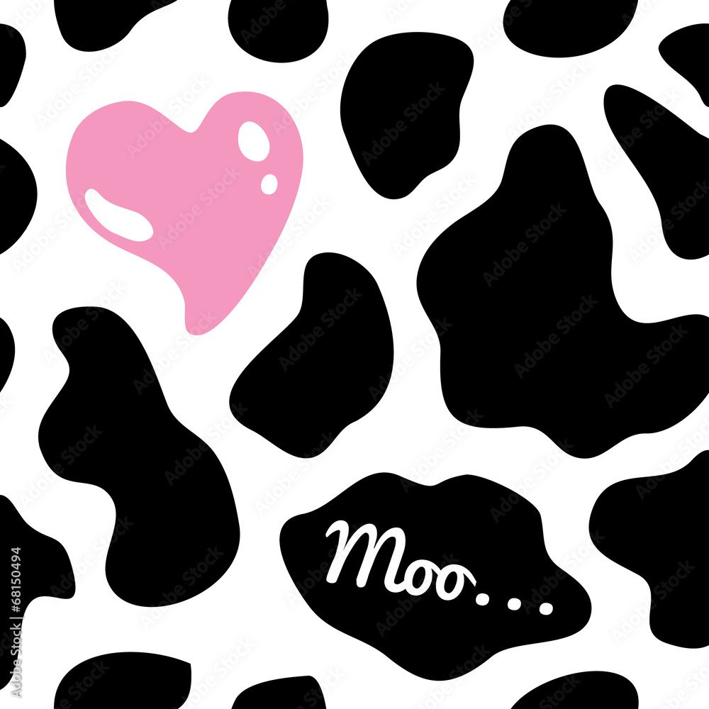 Cow background seamless vector illustration Cow background seamless vector illustration