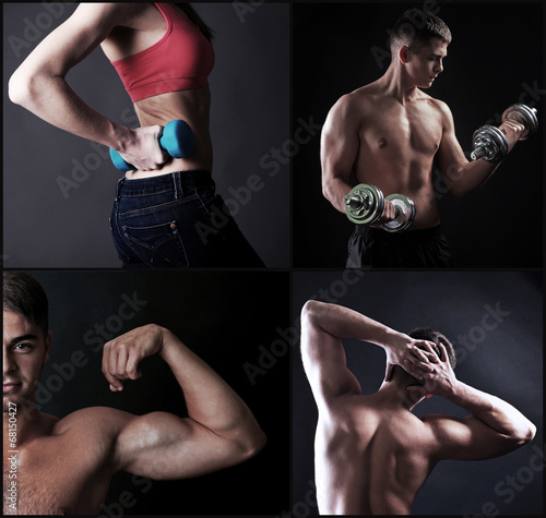 Fitness collage