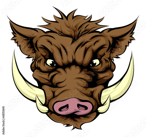 Boar sports mascot character