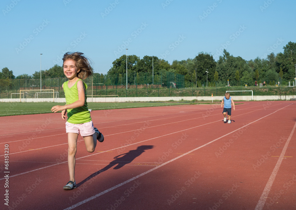 Fototapeta premium children running
