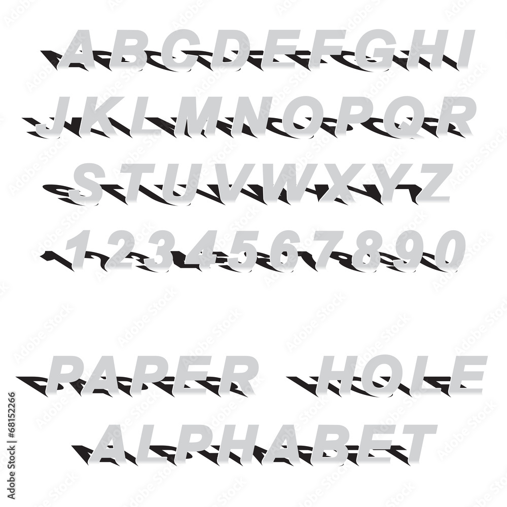 cutted paper alphabet letters cutted paper alphabet letters