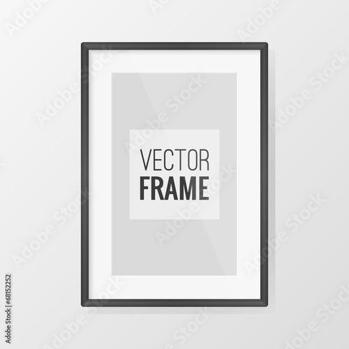 Black frame vector design