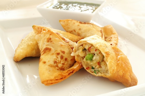 Принти на полотні Traditional Indian Samosas