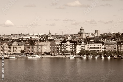 Photography Stockholm, Sweden. Sepia tone image.