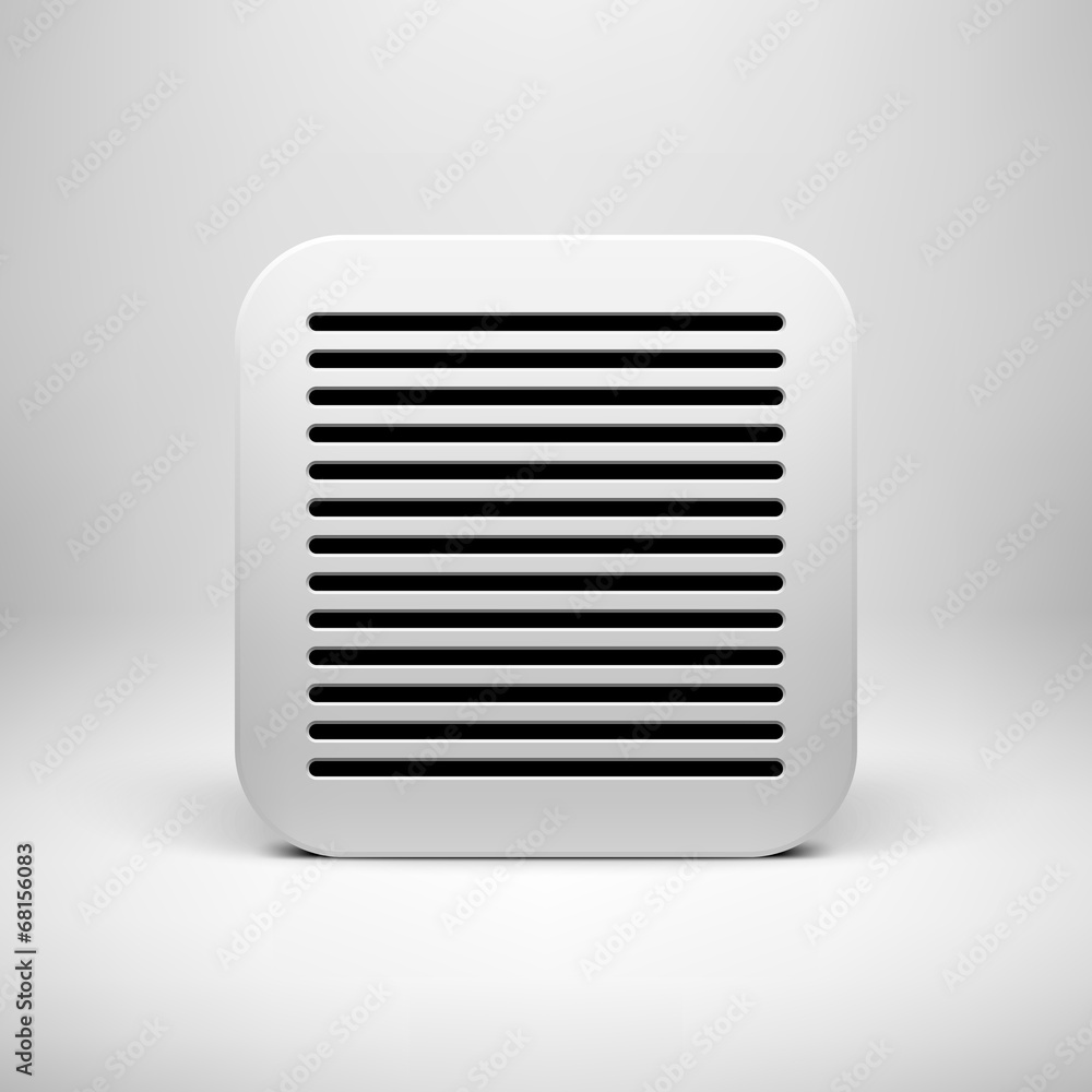 White Abstract App Icon Button Template White Abstract App Icon Button Template