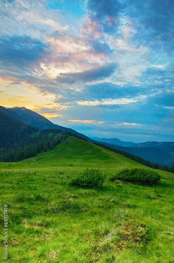 Carpathian mountain landscape Carpathian mountain landscape