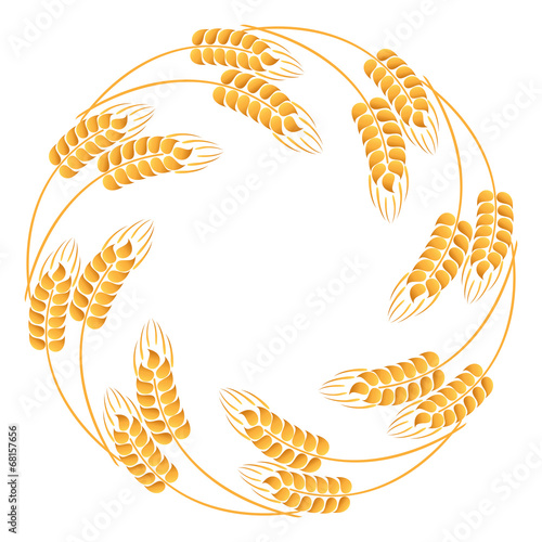 Wreath of wheat ears