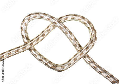 Heart Shaped Knot isolated on white background © vladvm50