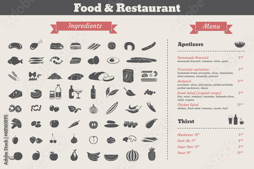 food ingredients & restaurant food menu