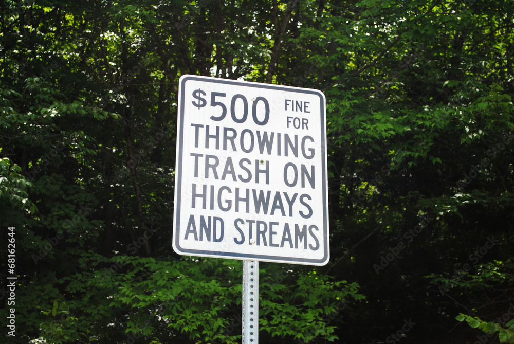 Sign For Illegal Trash Disposale