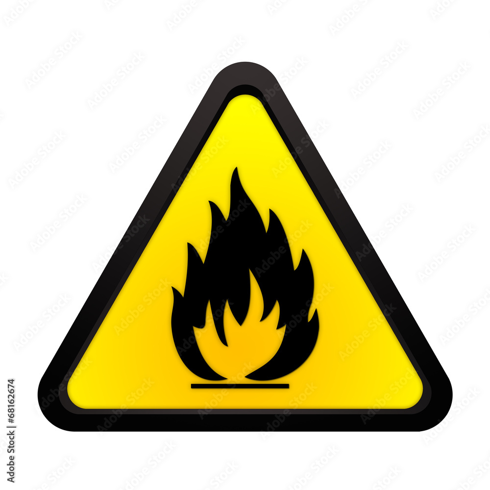 Warnhinweis entflammbar Warnhinweis entflammbar