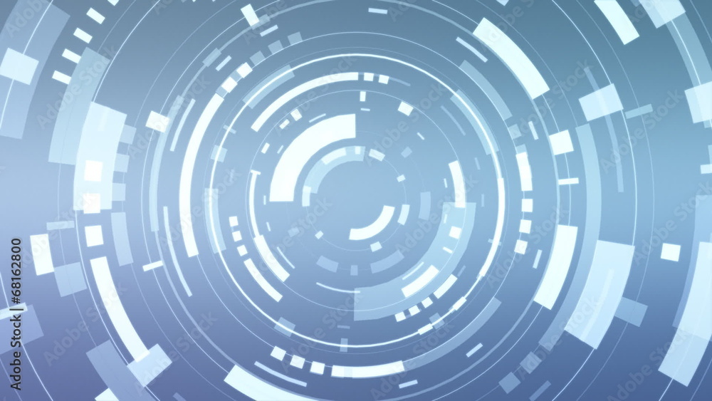 Animation of a futuristic blue hud Animation of a futuristic blue hud