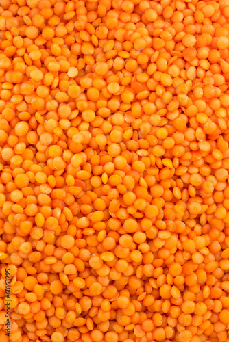 red lentil as background
